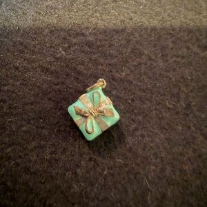 Tiffany & Co. Silver and Turquoise Gift Box Brooch